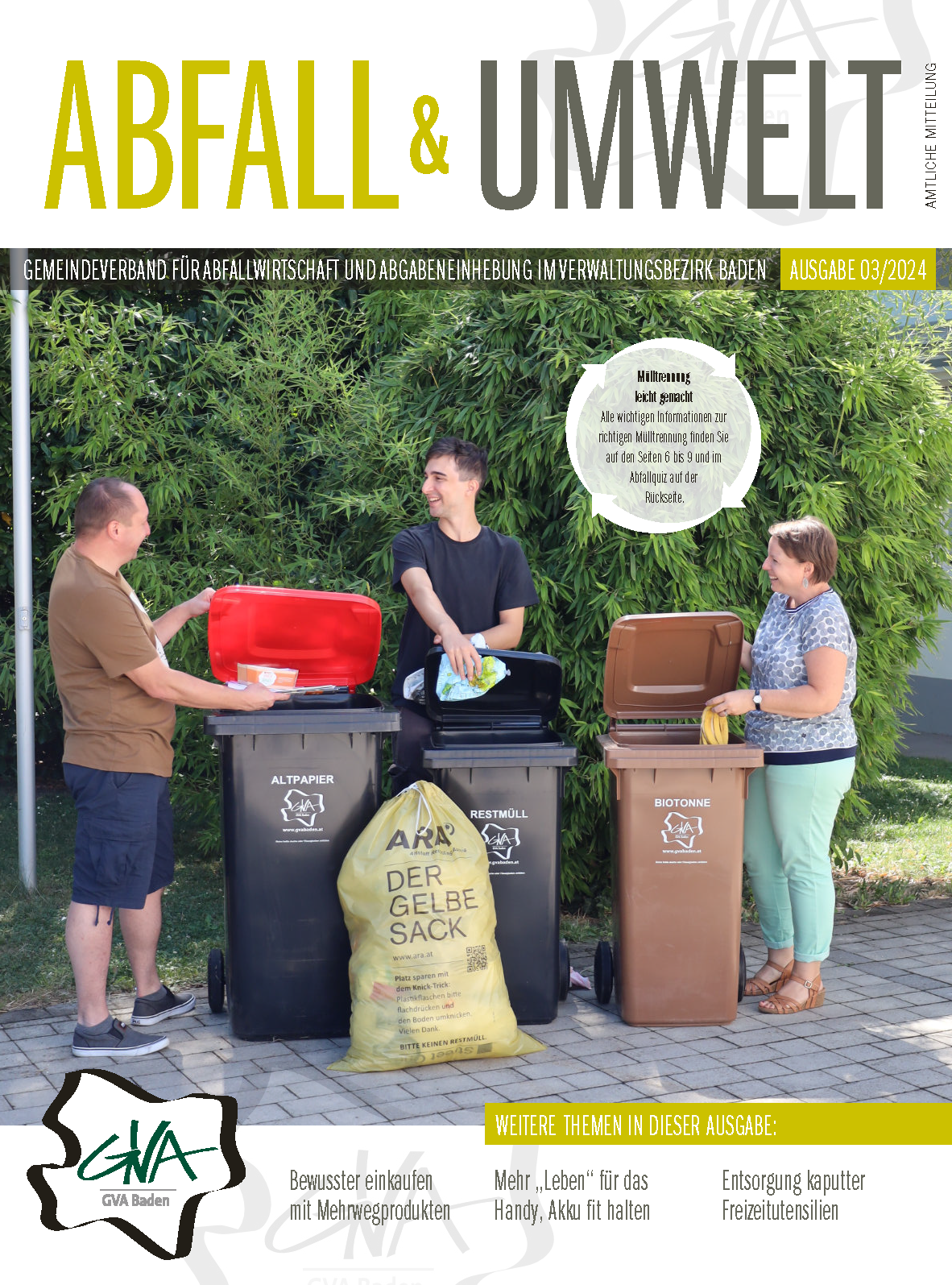 Titelseite Abfall & Umwelt 3/2024